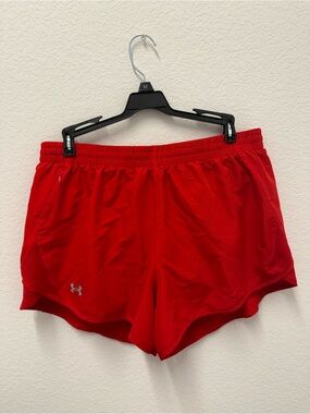 Under Armour Women's Bright Red Running Shorts